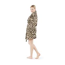 Get leopard print robe today w/ drive up or pick up. S M Women S Bathrobe Leopard Linum Home Textiles Target