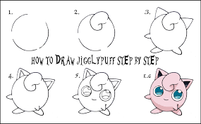 Daryl Hobson Artwork: How To Draw A Pokemon Step By Step: Jigglypuff