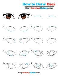 Here you will sketch out the entire shape of the face and this should include the ear and the front bang lining for his hair. How To Draw Eyes Really Easy Drawing Tutorial Drawing Tutorial Easy Drawing For Beginners Drawing Tutorial