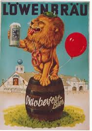 Original Vintage Poster Lowenbrau Oktoberfest Beer Lion Ebay Oktoberfest Bier Oktoberfest Retro Poster
