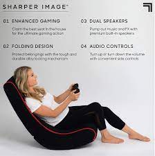 Check spelling or type a new query. Amazon Com Sharper Image Foldable Gaming Chair With Onboard Speakers Comfortable Microfiber Seat Rocking Chair For Video Games Playroom Furniture Gift For Boys Girls Teens Home Kitchen