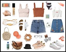 White sneakers are basically a must. Summer 19 Vintage Aesthetic Outfit Shoplook