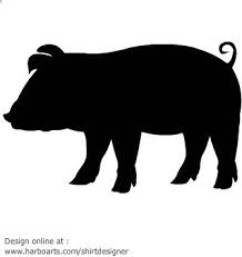Download Pig Silhouette Vector Graphic Pig Silhouette Silhouette Vector Silhouette Clip Art