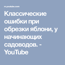 опрыскивание деревьев весной по фазам от болезней и вредителей Klassicheskie Oshibki Pri Obrezki Yabloni U Nachinayushih Sadovodov Youtube Sad