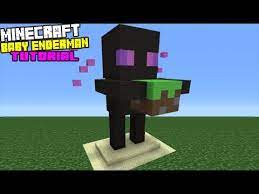 Minecraft Tutorial How To Make A Baby Enderman Statue Youtube Minecraft Tutorial Minecraft Minecraft Statues