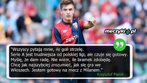 Check out his latest detailed stats including goals, assists, strengths & weaknesses and match ratings. Krzysztof Piatek Jest Gotowy Na Mecz Z Milanem Sportbuzz Meczyki Pl