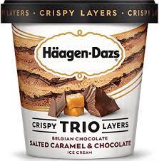 Serve a scoop with a slice of apple or pumpkin pie. Salted Caramel Chocolate Trio Crispy Layers Haagen Dazs