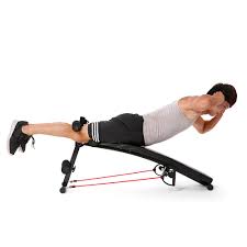 Tomshoo Adjustable Arc Shaped Decline Bench Abdominal Crunch Sit Up Training Bench