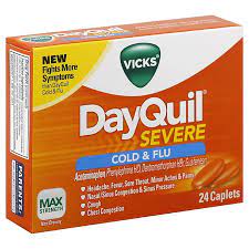Do you students love this drink? Vicks Dayquil 24 Count Severe Cold Flu Daytime Relief Caplets Bed Bath Beyond