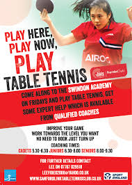 As a tutor, teaching coaches how to coach as well as providing private coaching, specialising in combination bat play. Opportunities For All To Improve Their Game In Swindon Table Tennis England