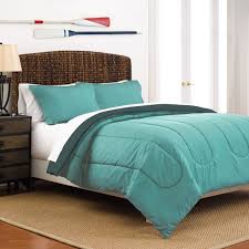 Turquoise comforter choose cotton turquoise comforter 400 gsm box pattern of aanya linen to style your bed and bedroom. Martex Reversible Lightweight 3 Piece Comforter Set Full Queen Turquoise Teal Walmart Com Walmart Com