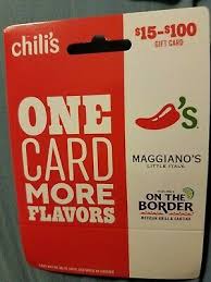 Egift card terms and conditions. Chili S On The Border Maggiano S Brinker Gift Card 15 Physical Card Mailed Free Ebay