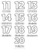 Check spelling or type a new query. Numbers 11 20 Coloring Pages Worksheets Teaching Resources Tpt