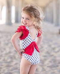 Polka Dot Leotard Cute Little Girl Dresses Childrens Swimwear Kids Swimwear Girls