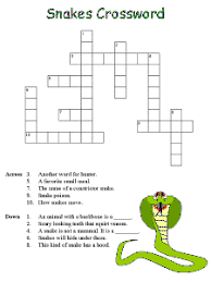 Snakes Crossword Puzzle