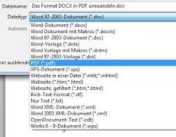 Word 2003 dokument in pdf umwandeln. Word Format Docx In Pdf Umwandeln So Gehts