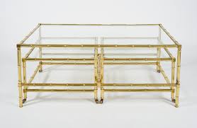 39 in foldable fan with lacquered bamboo and chinese characters. Set Of 1950s Italian Brass Bamboo Tables Valerie Wade