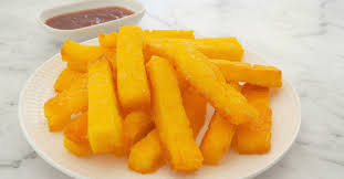 Dust with the extra polenta. Polenta Chips Recipe