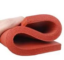 Red Flame Retardant High Temperature Resistant Silicone Sponge Silicone  Foam Sheet