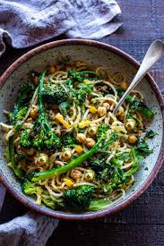 This dish is quite similar to pasta primavera, but you'll use grilled veggies instead of sauteed, and there's no lemon flavor. 39 Healthy Vegetarian Pasta Dish Recipes Vegan Adaptable