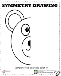 Bear Symmetry Worksheet Calisma Tablolari Anaokulu Sinif