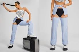 Limited time sale easy return. Shein S New Jeans Baffle Shoppers