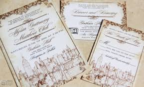 New York Themed Wedding Invitation Set Vintage New York City Parchment Style Wedding Invitat Themed Wedding Invitations Wedding Invitation Sets Invitation Set