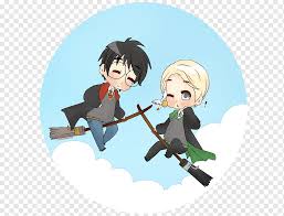 Maybe you would like to learn more about one of these? Draco Malfoy Chibi Harry Potter Fan Art Anime Hug Computer Wallpaper Cartoon Fictional Character Png Pngwing