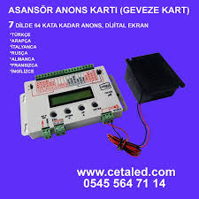 Asansor Anons Cihazi Asansor Led Muzik