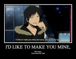 I D Like To Make You Mine By Haarauchiha On Deviantart Durarara Anime Funny Anime Memes Funny