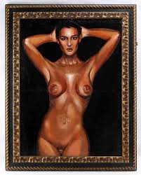 Kostiantyn Aksonov | Standing nude Monica Bellucci | MutualArt