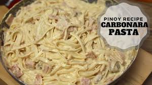 Spaghetti alla carbonara is an italian pasta dish made with egg, cheese, and crispy pork belly. Creamy Carbonara Pasta Christmas Recipe Youtube