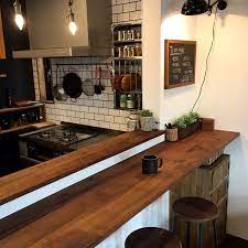 キッチン キッチンカウンター サブウェイタイル オーダーメイド家具 いいね フォロー本当に感謝です 人 などのインテリア実例 2017 02 24 21 37 08 roomclip ルームクリップ カフェの装飾 キッチンカウンター インテリア リビング キッチン