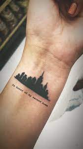 Nyc Skyline Tattoo Nyc Tattoo Mini Tattoos Wrist Tattoos For Women