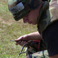 U.S. Air Force Senior Airman Travis Skelton, an air