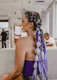 How To Do Braids With Extensions Long Braids With Extensions Braids Africanas Natural Hair Rave Hair Braids With Extensions Hair Styles