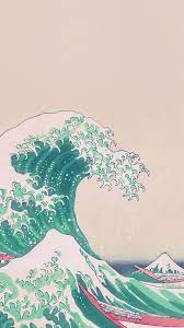 Tumblr Iphone Blue Wave Wallpaper Waves Wallpaper Wave Art Aesthetic Iphone Wallpaper