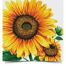 Sunflower does not only symbolize the sun, as it also represents loyalty and love. Sunflower Printed Cross Stitch Pattern Free Sunflower Pattern For Every Purchase Shopee Philippines