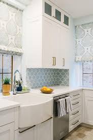 blue kitchen backsplash tiles with