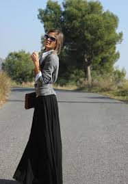 Oh Love Fashion Style Black Maxi Skirt