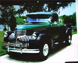 Image result for Chrome Green 1946 Truck
