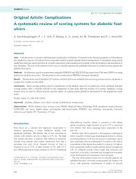 Pdf A Systematic Review Of Scoring Systems For Diabetic