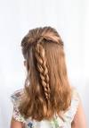 Cute White Little Girl Braids