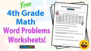 Try using this online calculator tool to solve one of your problems and watch it work! 4th Grade Math Word Problems Free Worksheets With Answers Mashup Math