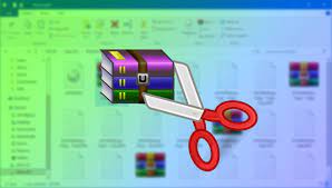 How To Split A Large File Into Multiple Smaller Files Using Winrar 7 Zip How To Split Splits Letter B