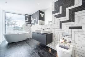 Black and white bathrooms can have their entire look changed just by increasing or decreasing the amount of black you use. 75 Beautiful Bathroom With Black And White Tiles Ideas Designs May 2021 Houzz Uk