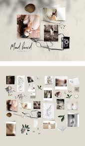 Realistic Mood Board Mockup Vintage Mood Board Photographer Portfolio Graphic Design Resources