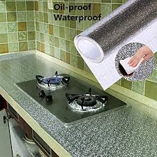 Wall stickers for the kitchen (120 products). Pink Pari 2 M Kitchen Wall Stove Aluminium Foil Oil Proof Stickers Anti Fouling High Temperature Self Adhesive Croppable Wallpaper Wall Sticker Buy Online In Bahamas At Bahamas Desertcart Com Productid 157872558