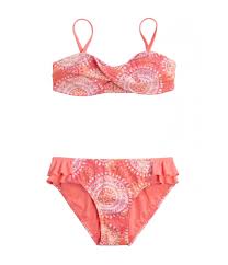 Justice Girls Twist Bandeau 2 Piece Bikini