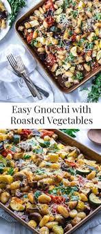 Easy Gnocchi With Roasted Vegetables Is A Quick And Easy Vegetarian Recipe Perfect For A Vegetarian Recipes Dinner Vegetarian Recipes Tasty Vegetarian Recipes
